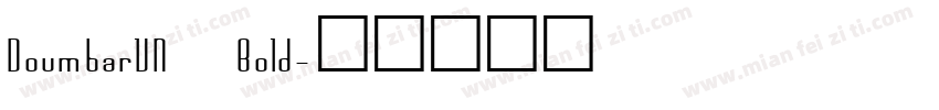 DoumbarVN Bold字体转换